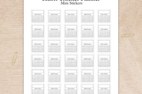 free printable habit tracker